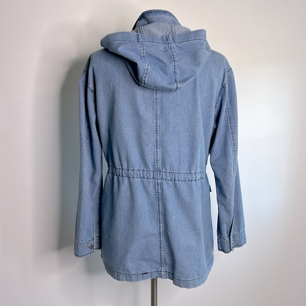 1 Sunset Lane lightweight denim utility jacket size large - Picture 6 of 10